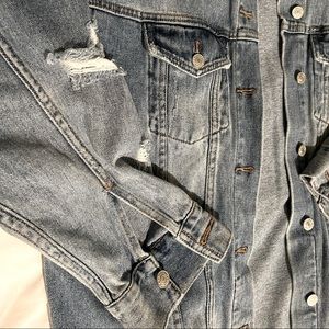 PacSun Oversized Distressed Denim Jacket